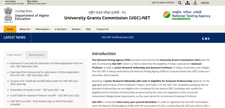 ugc net result 2023